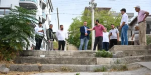 Bornova’da iki noktaya yeni merdiven