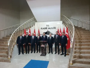 Cumhurbaşkanı Yardımcısı Cevdet Yılmaz’dan Elazığ Valiliği’ne ziyaret