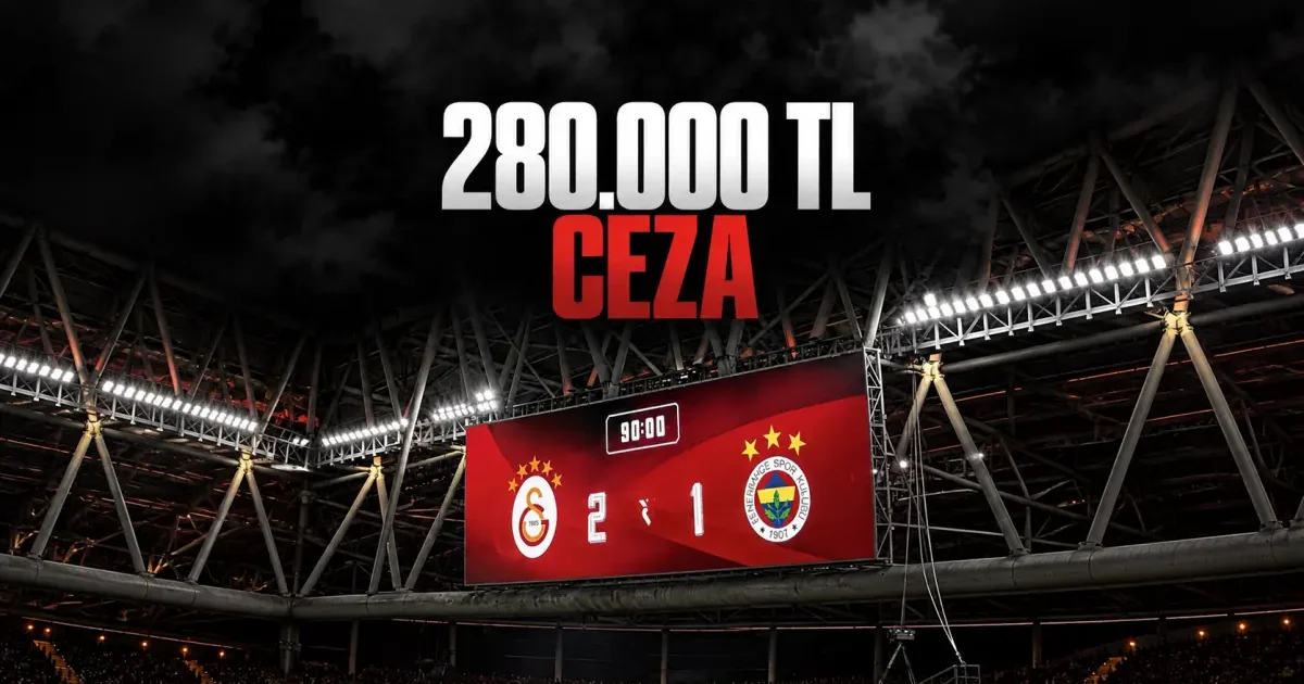 Galatasaray’a Fenerbahçe’nin 3 yıldızlı logosu nedeniyle 280 bin lira ceza