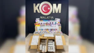 Malatya’da kaçakçılık operasyonu: 63 bin 900 makaron ele geçirildi